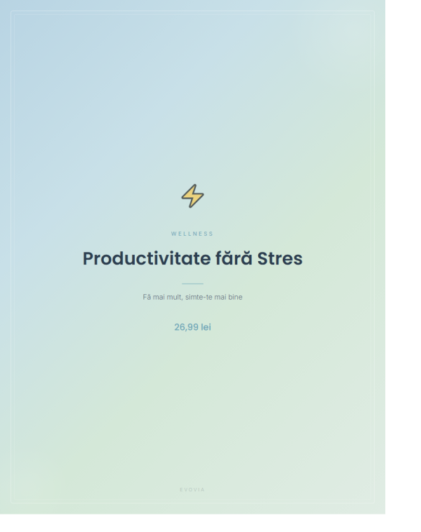 Productivitate fără Stres